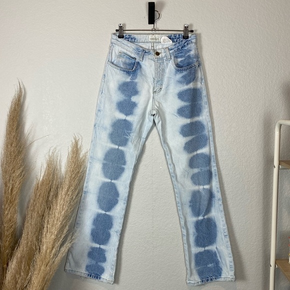 Vintage moda intl bleach dye bootcut jeans - Picture 2 of 5